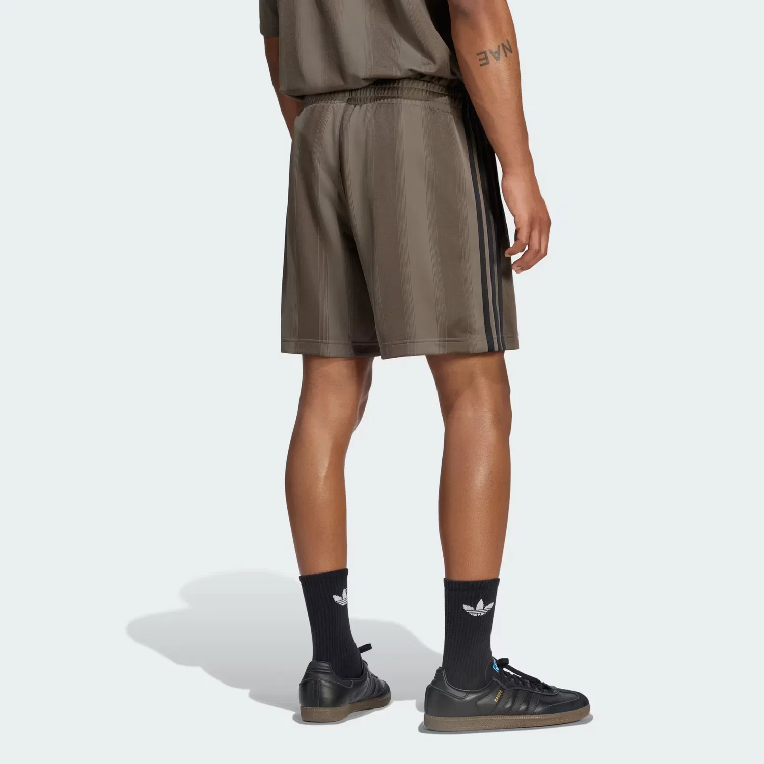 Мужские шорты из жаккардовой ткани Adicolor Jacquard Adidas Originals, Branch — фото 2