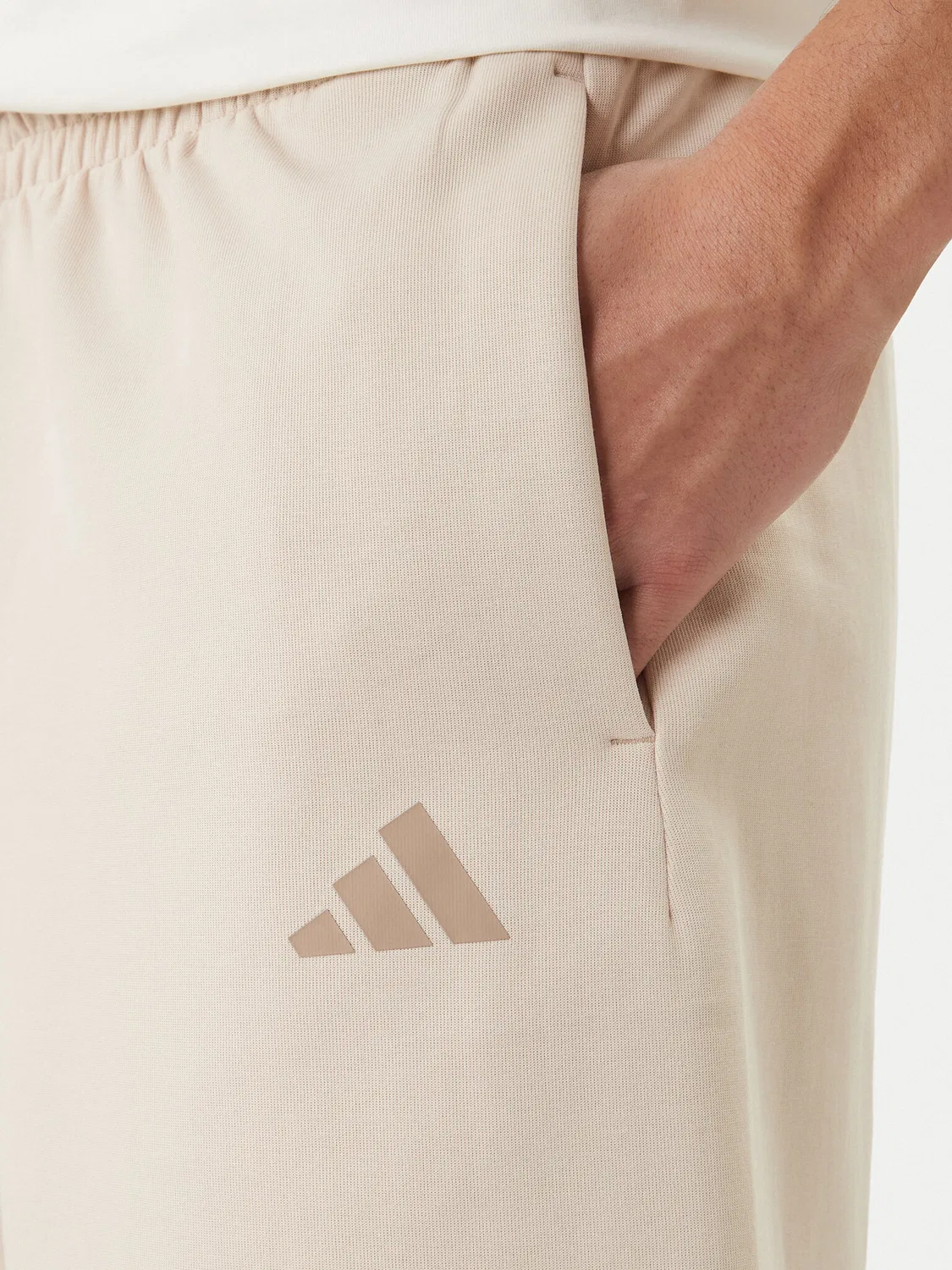 Мужские спортивные шорты стандартного кроя Future Icons Small Logo Adidas, бежевый — фото 4