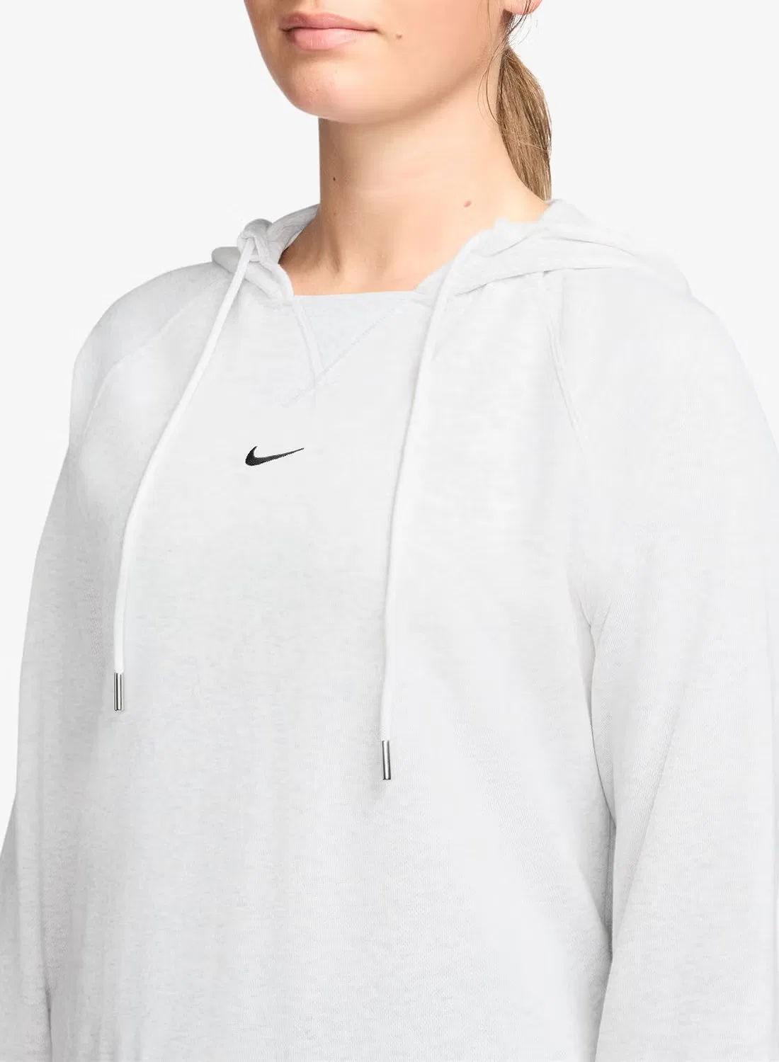 Худи с капюшоном Nike NSW Chill Fleece, бежевый — фото 3