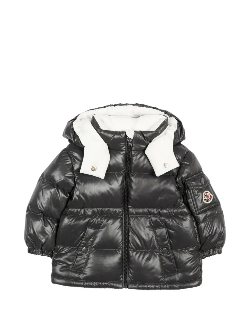 Куртка Maire с капюшоном и наполнителем Moncler Enfant, серый