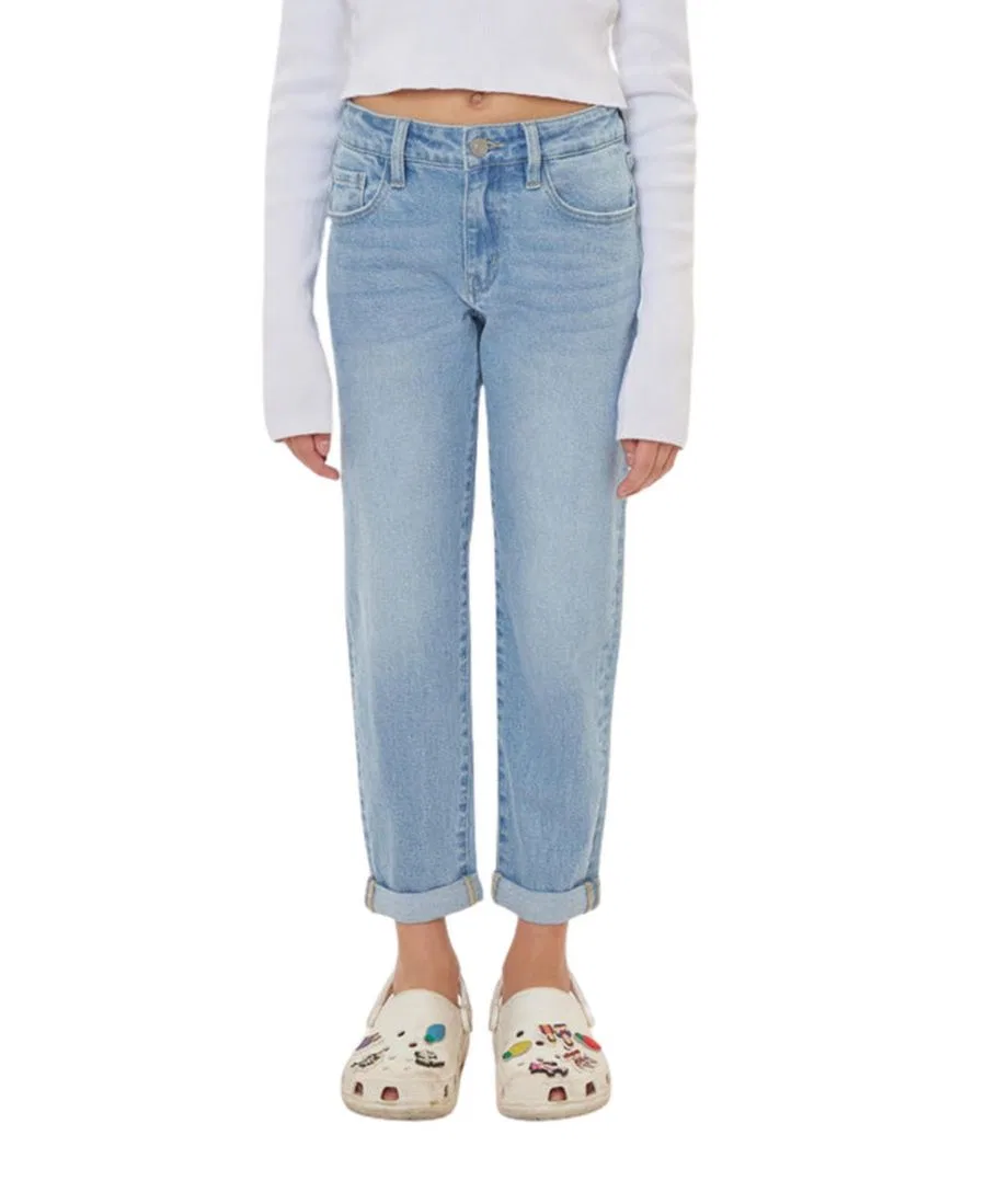 Джинсы mom fit с tapered кроем Halo Mini Mom Jeans KanCan, Light Wash
