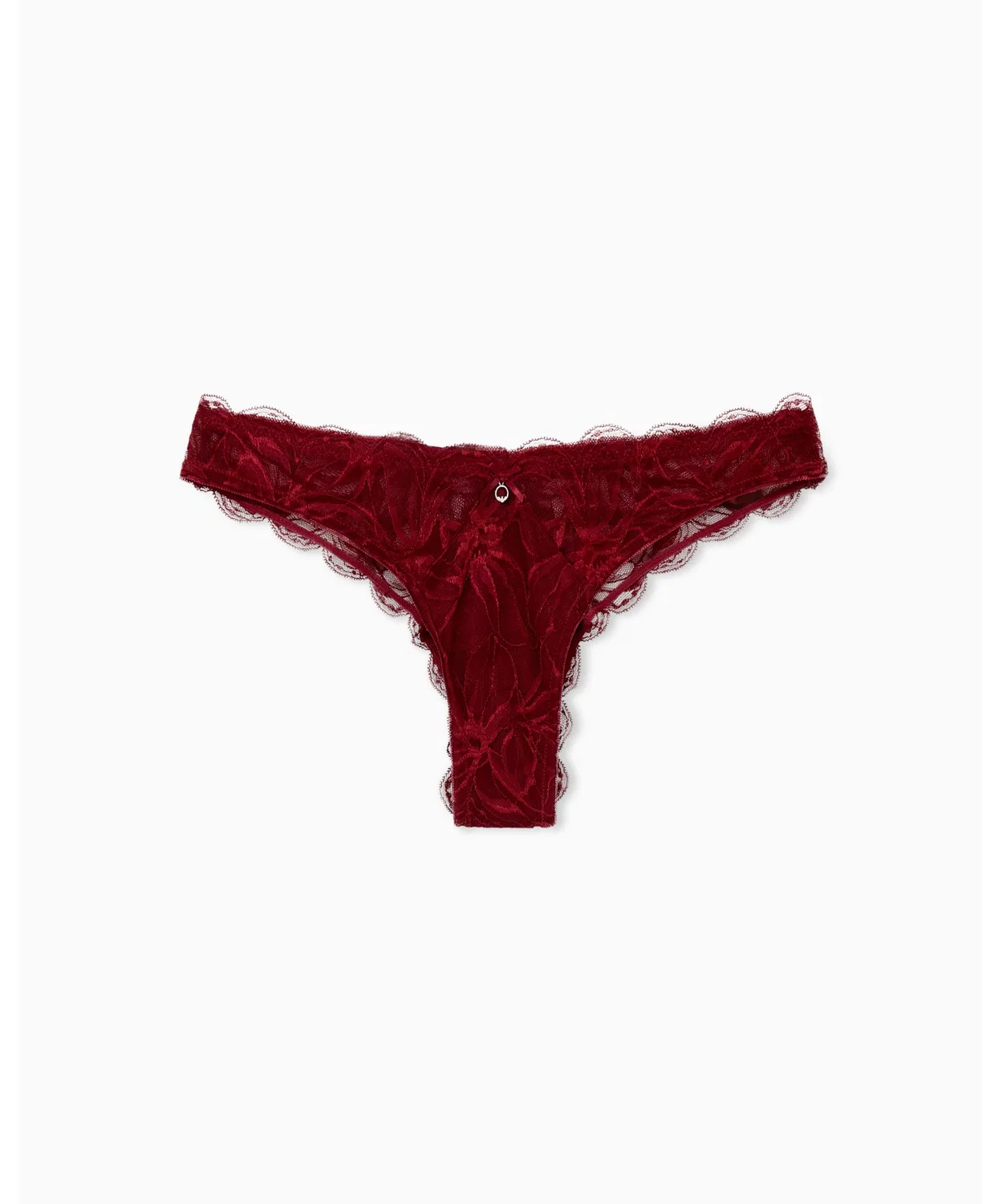 Женские трусы-слипы с кружевным принтом, модель Floral Lace EMPORIO ARMANI, Blue — фото 2
