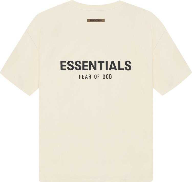Футболка Fear of God Essentials Short-Sleeve Tee 'Buttercream', кремовый — фото 3