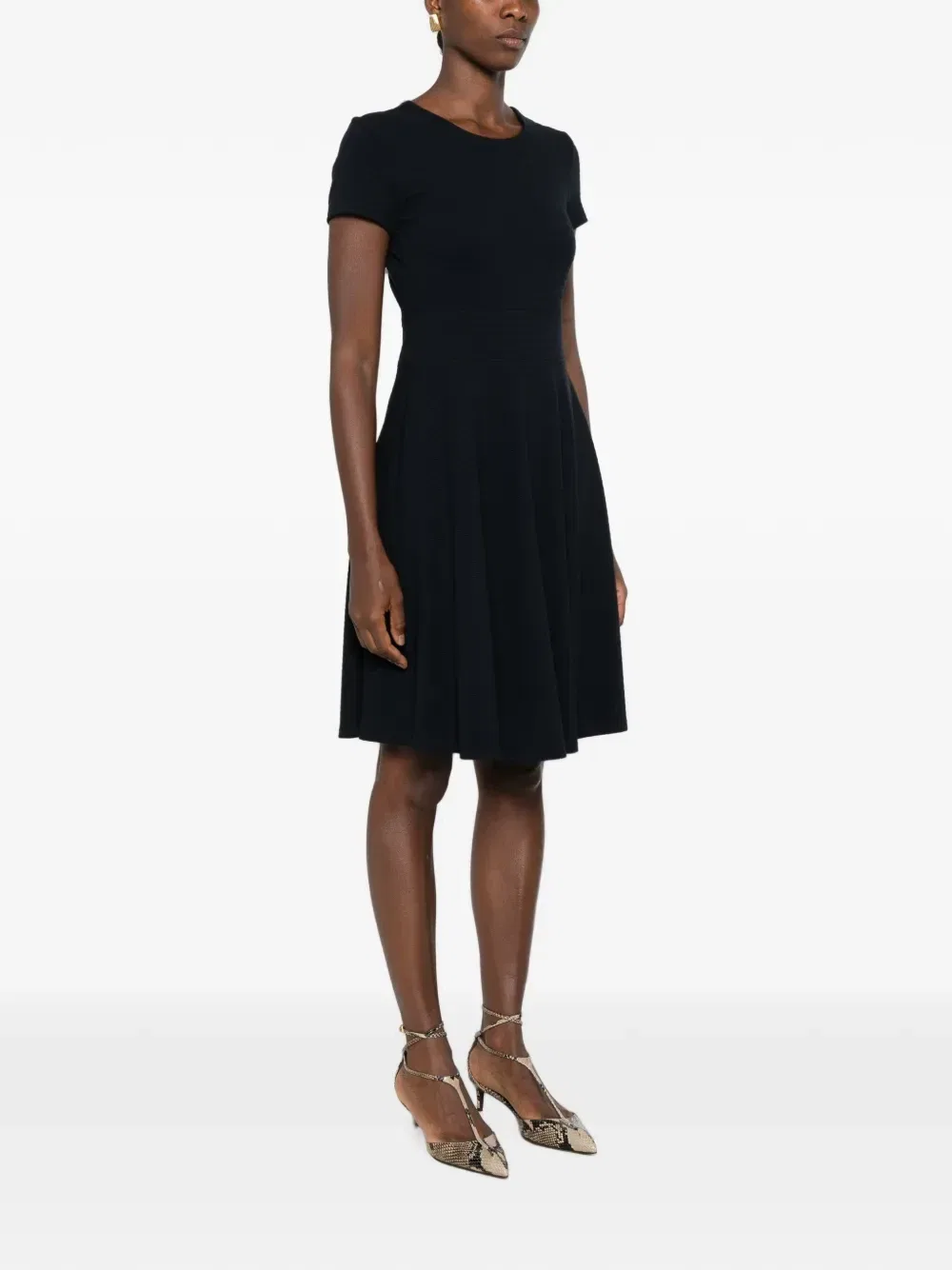 Мини-платье с короткими рукавами Emporio Armani, синий — фото 3