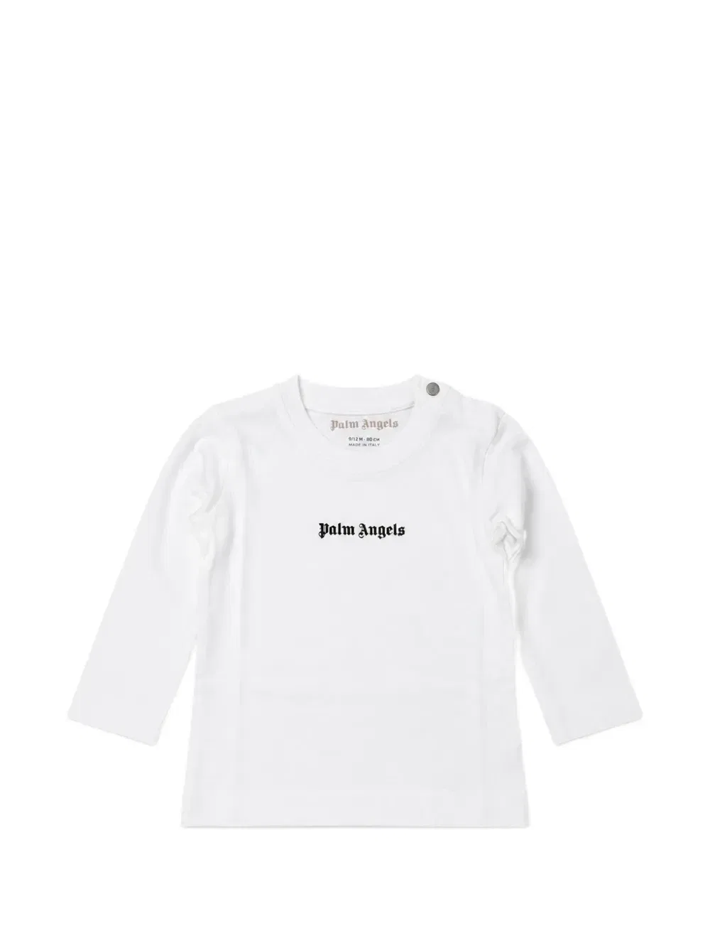 Футболка с длинным рукавом и логотипом Palm Angels Kids, белый