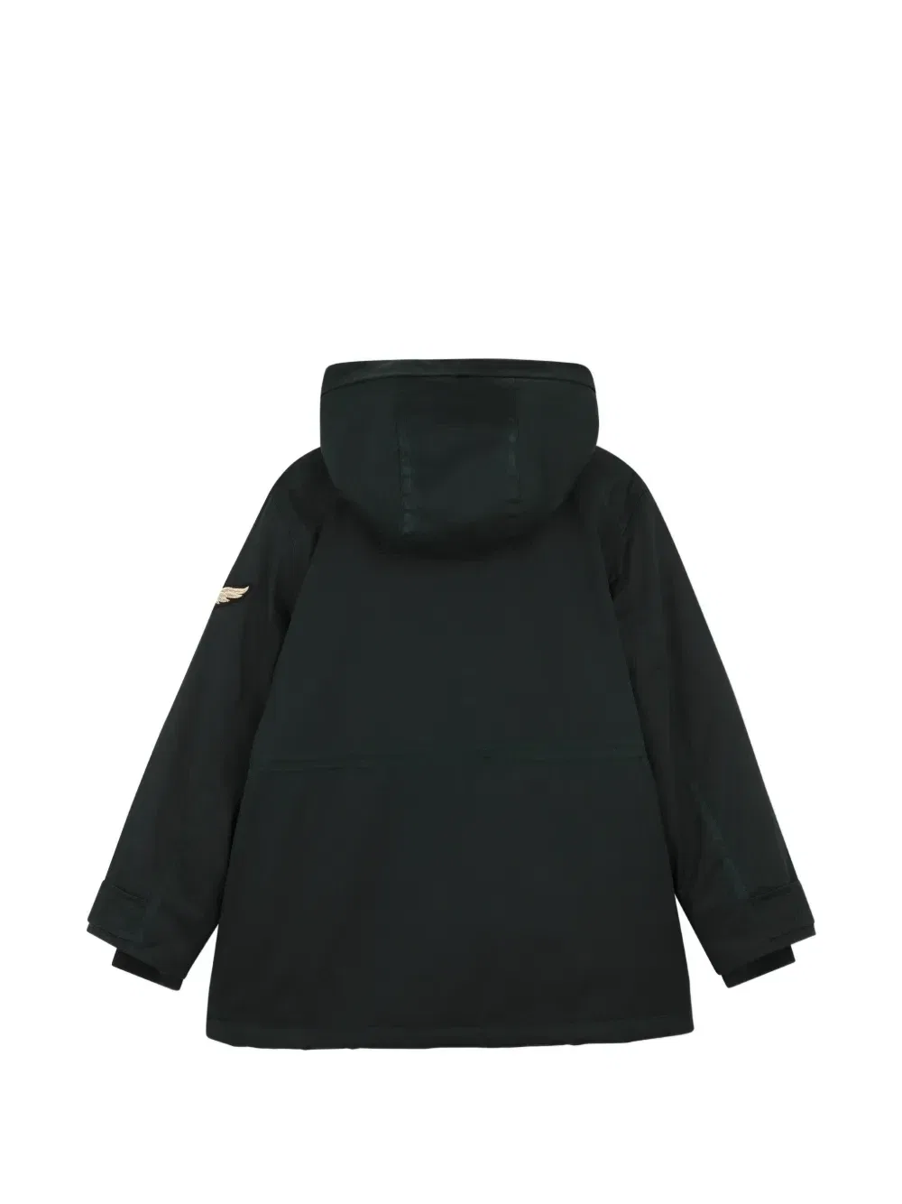 Парка с капюшоном и нашивкой-логотипом Zadig & Voltaire Kids, зеленый — фото 2
