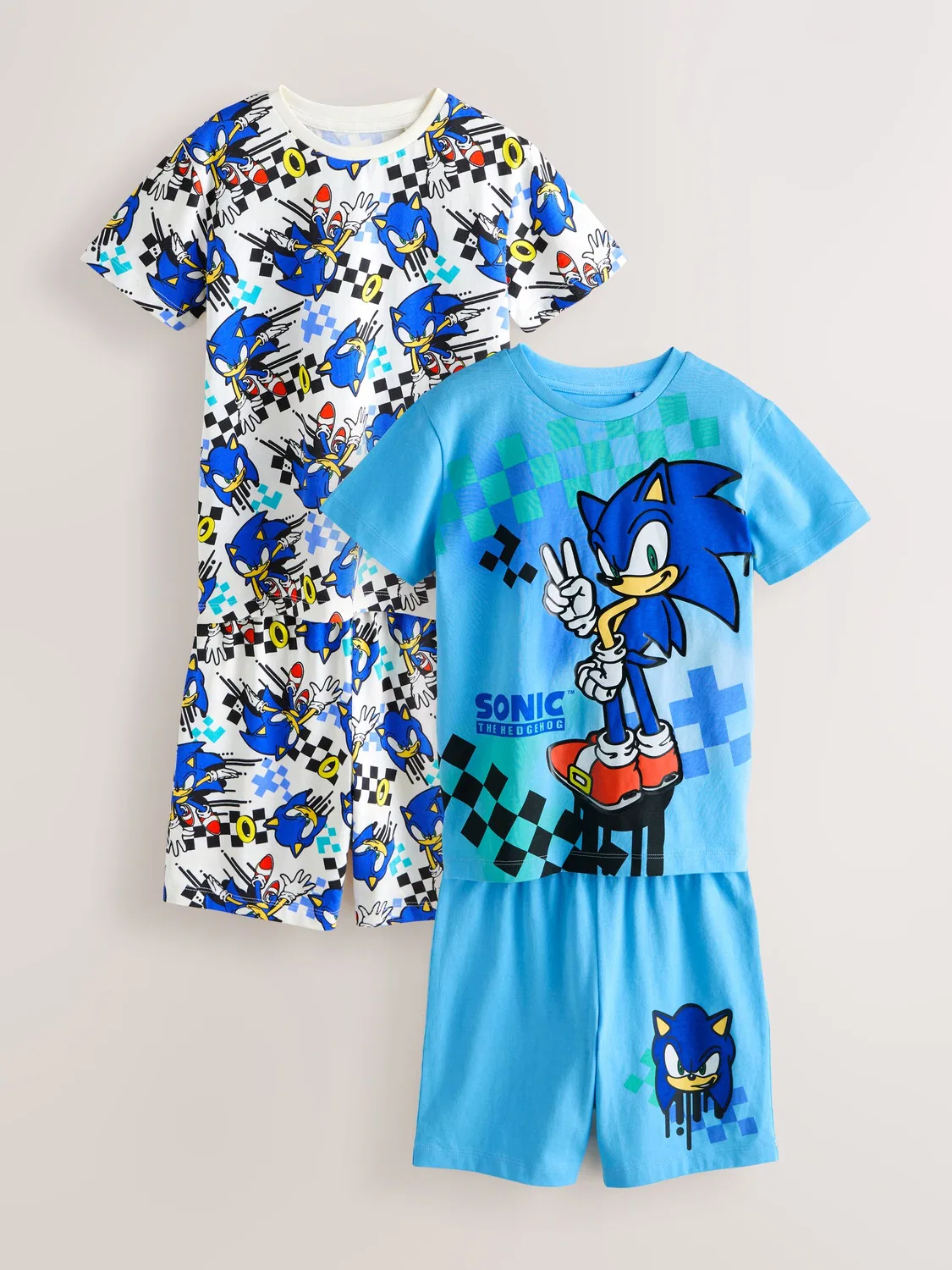 Пижама короткая Sonic 2 шт. Next, синий/белый