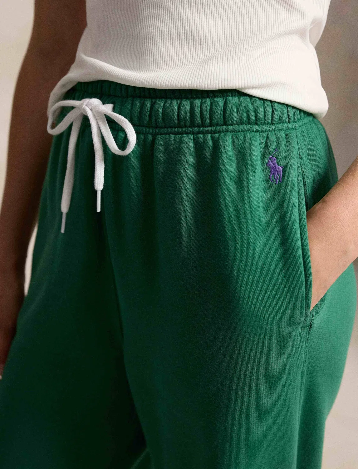 Спортивные брюки свободного кроя Polo Ralph Lauren, Verde — фото 4