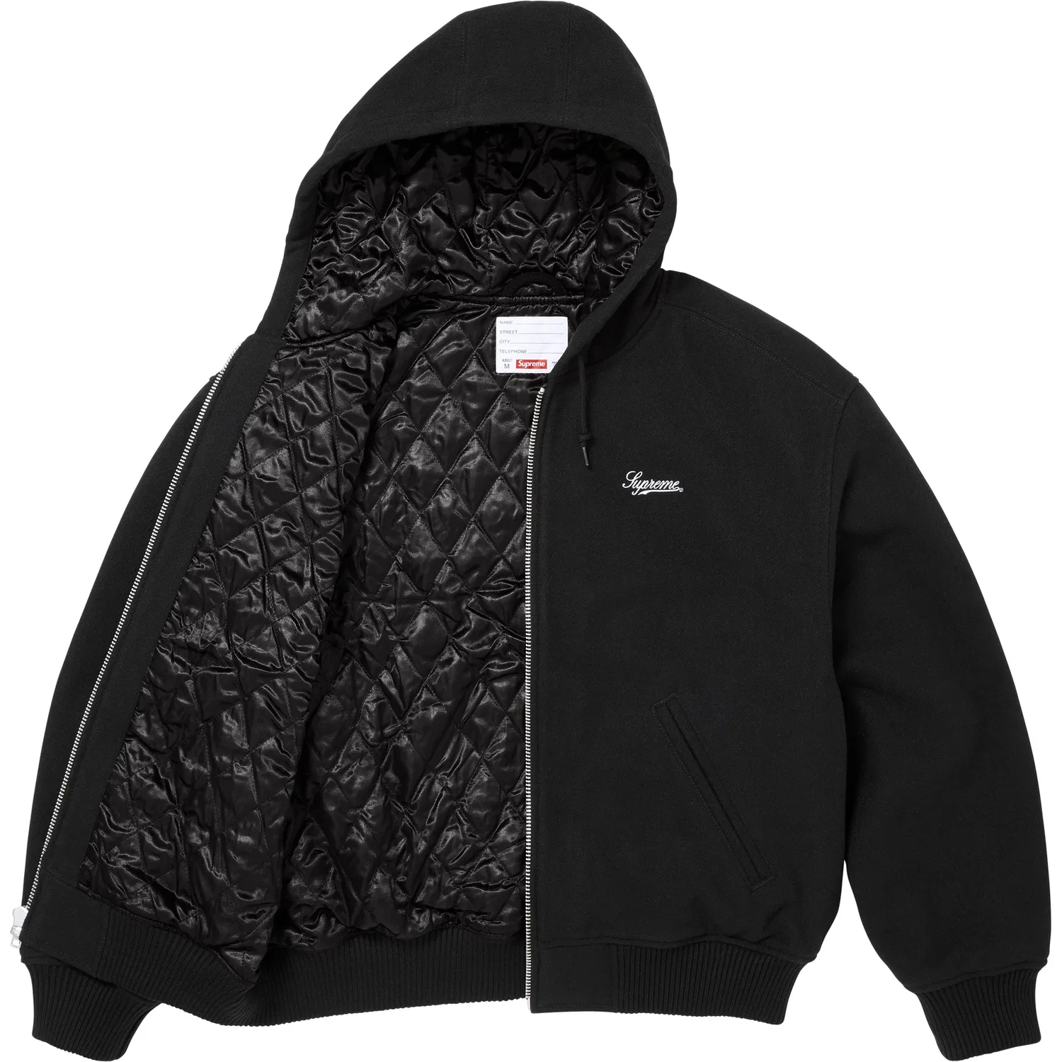 Унисекс куртка с капюшоном Supreme FW26, Black — фото 4