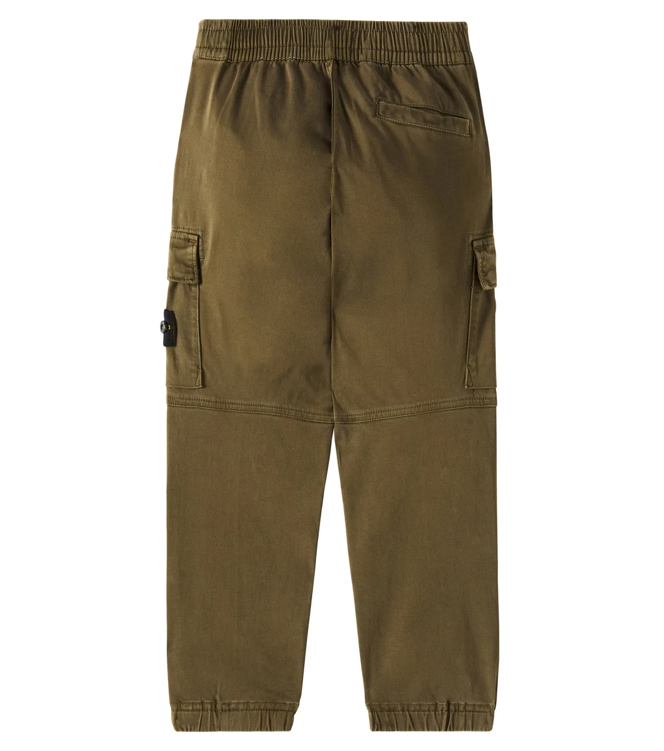 Брюки хлопковые с карманами-карго Stone Island Junior, зеленый — фото 4