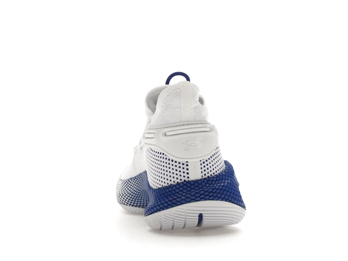 Детские кроссовки для баскетбола Under Armour Curry 6, White/Royal-White — фото 4