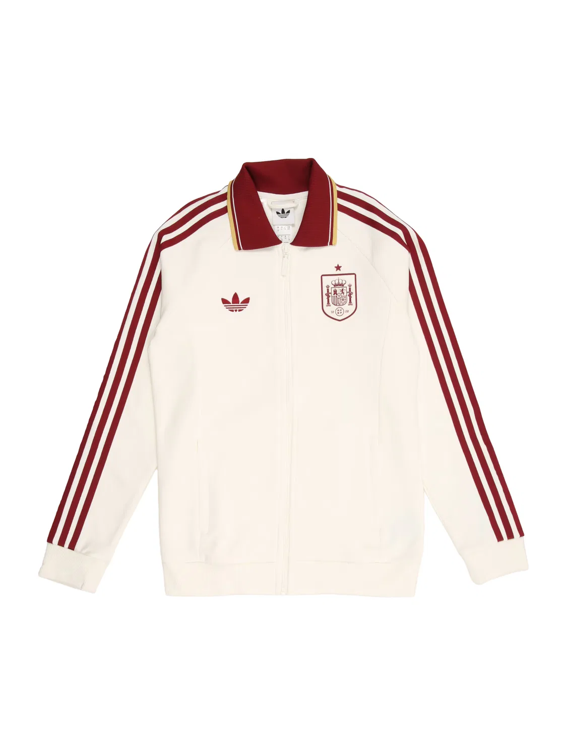 Спортивная толстовка на молнии Adidas Performance Spain Away Anthem Jacket белого цвета