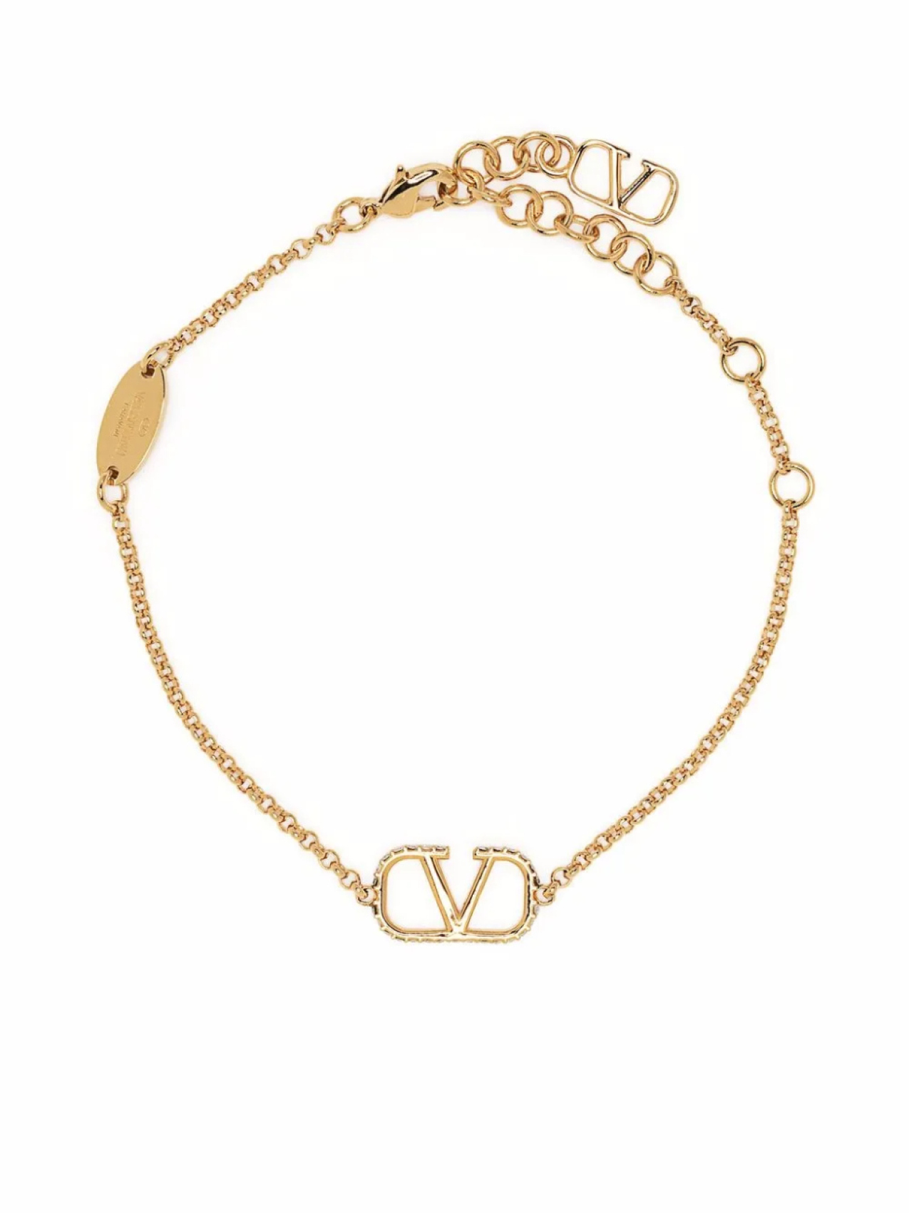 

Цепочный браслет с логотипом VLogo Signature Valentino Garavani, золотой