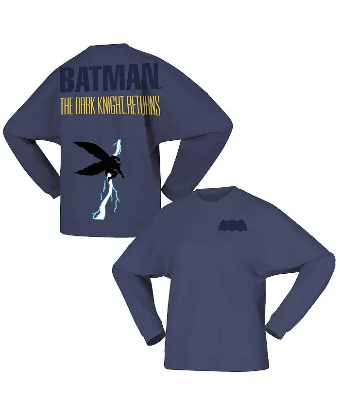 

Мужская и женская синяя флисовая толстовка с капюшоном Batman The Dark Knight Returns Moonlight Spirit Jersey