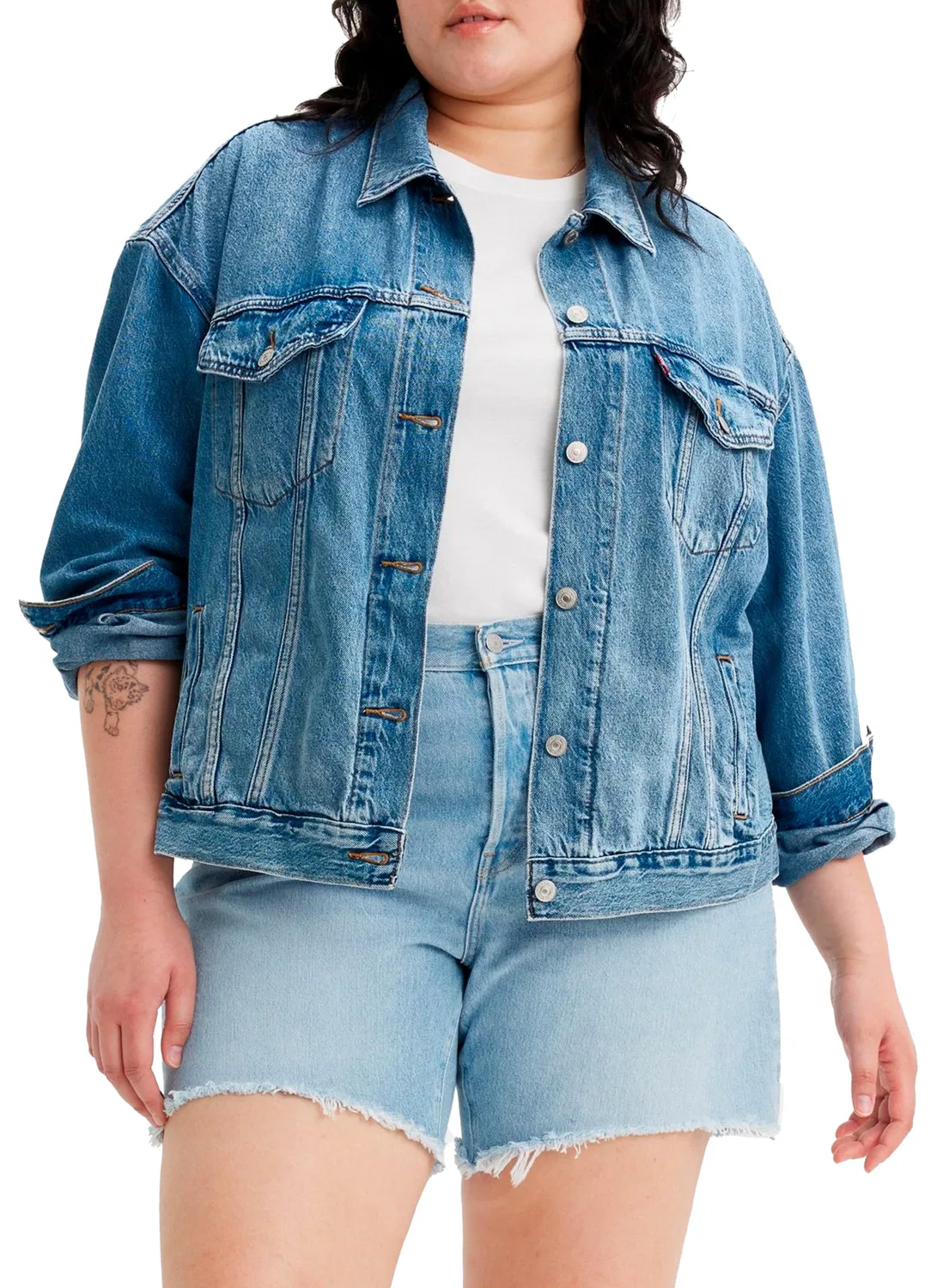 Женский джинсовый жилет с флисовой подкладкой 90s Sherpa Trucker Gilet Levi's, Turning Heads Plus