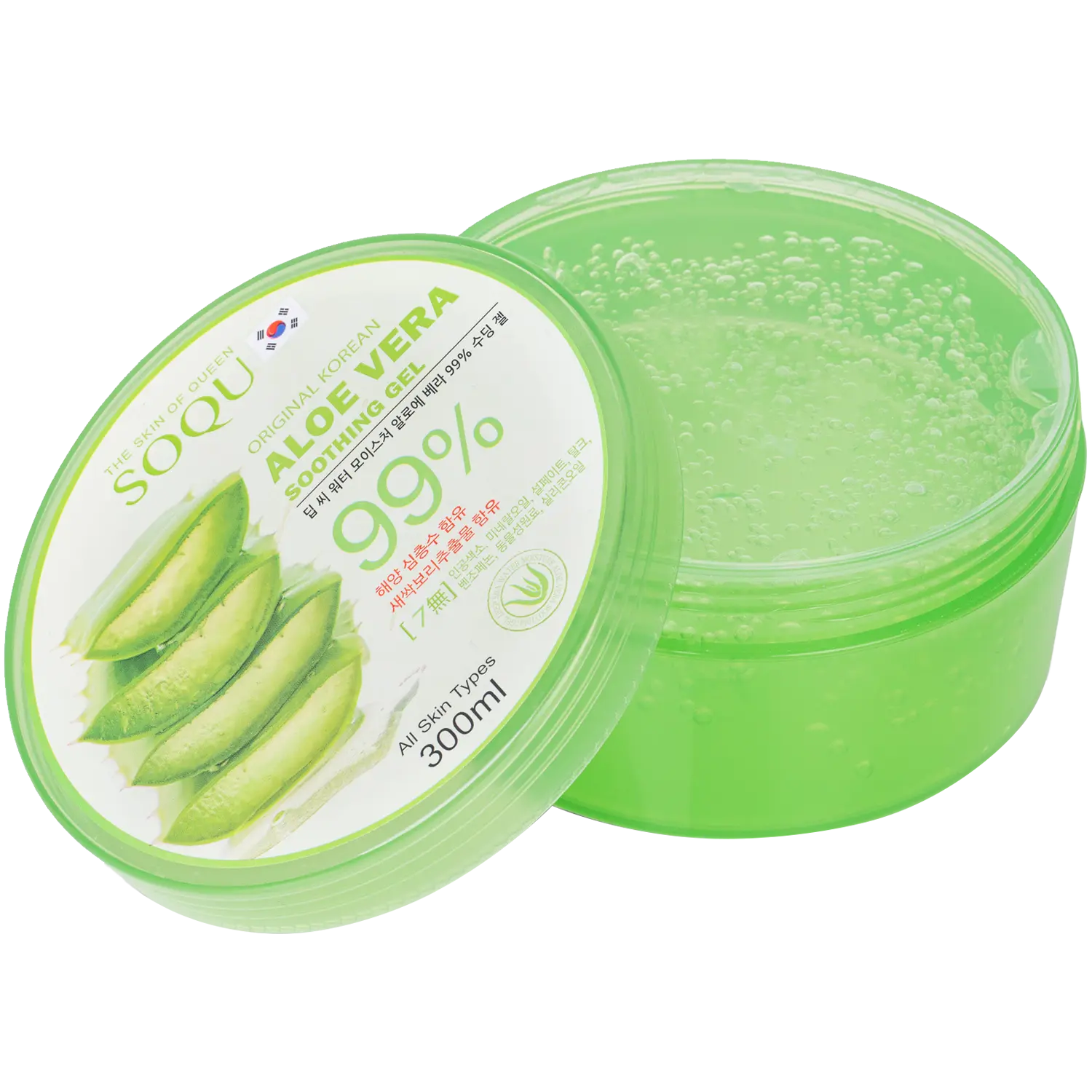 Гель для умывания Soqu — Aloe Vera гель алоэ для лица, тела и волос, 300 мл — фото 2
