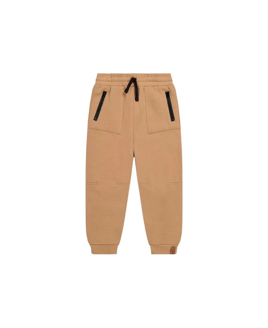 Флисовые спортивные брюки с карманами Deux par Deux, Brown Tannin