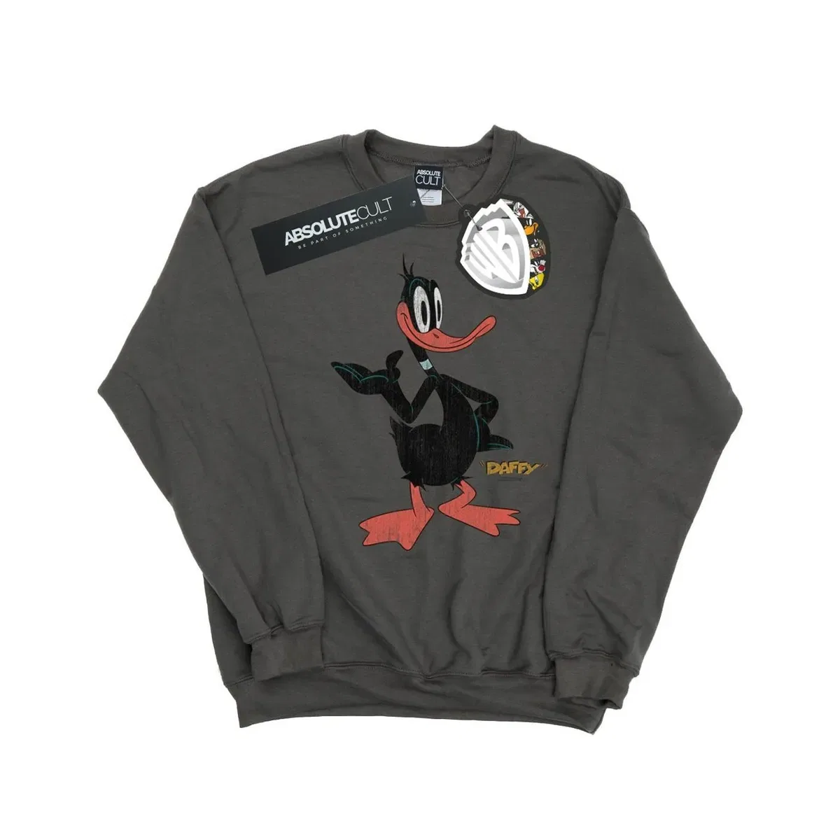 Свитшот с принтом Daffy Duck Looney Tunes, Charcoal — фото 2