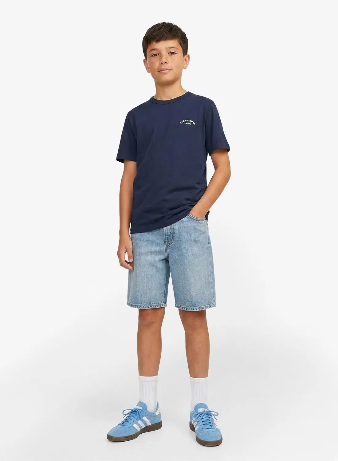 Комплект футболок с коротким и длинным рукавом Jack & Jones Junior, белый