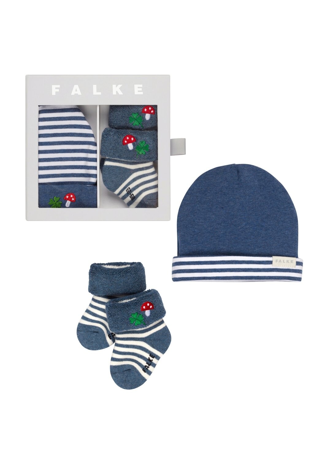 

Носки BABY LUCKY GIFTSET EMBROIDERY MOTIF FALKE, цвет light denim