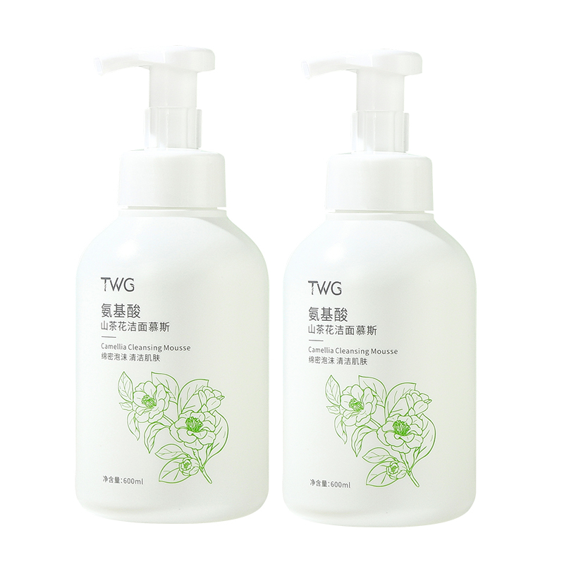 

Аминокислотный пенка для умывания camellia для нежного очищения и увлажнения снятие макияжа 600мл TWG, Amino Acidlia Cleansers Mousse 600ml x 2