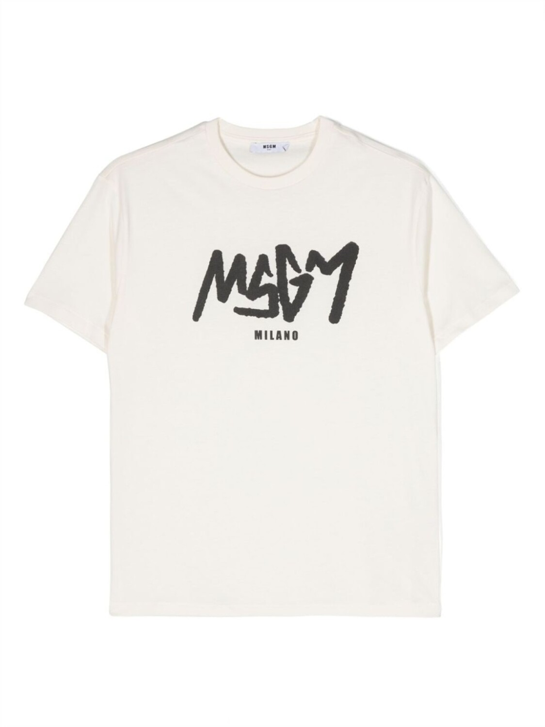 

MSGM Kids футболка с логотипом, нейтральный цвет