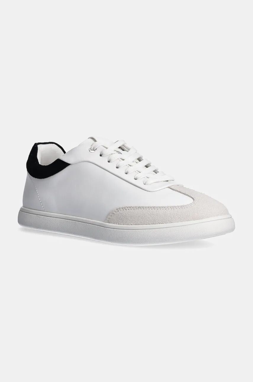 Кожаные кроссовки Calvin Klein LP CUPSOLE LACE UP LTH MIX, белый
