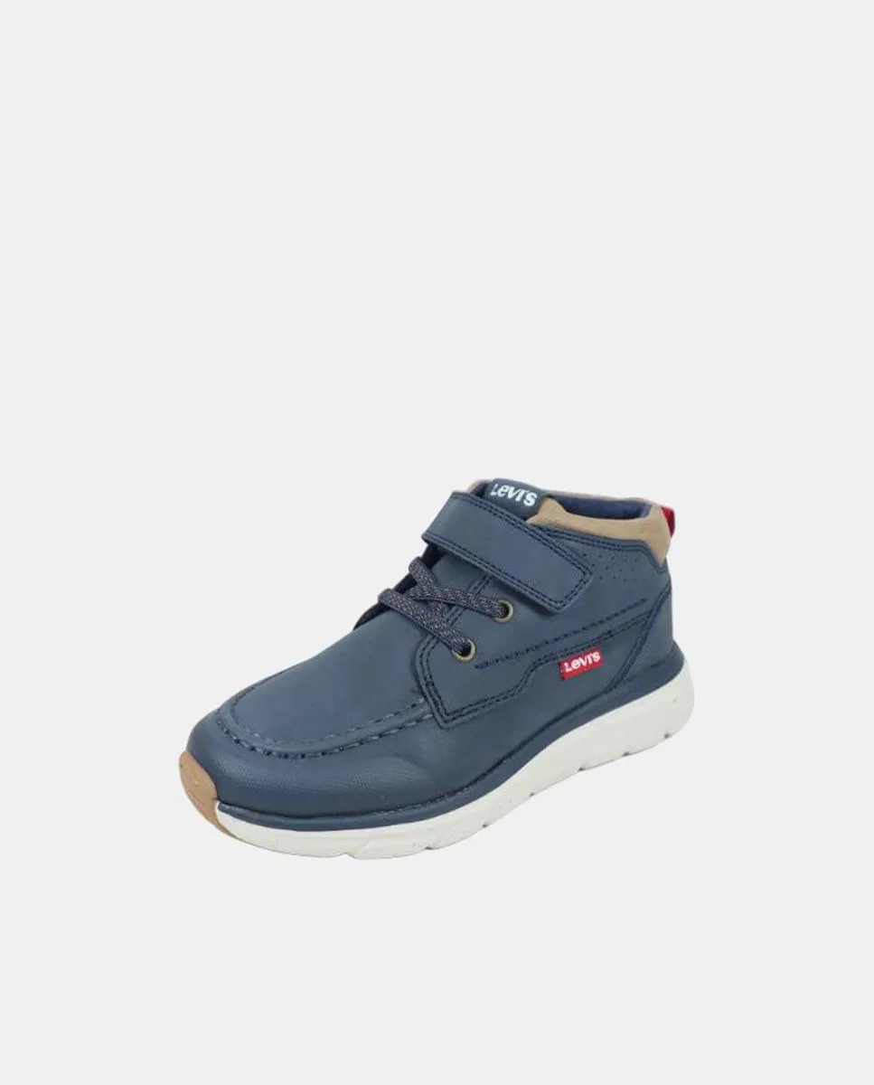 Детские ботинки на шнурках, Levi's kidswear, темно-синий — фото 4