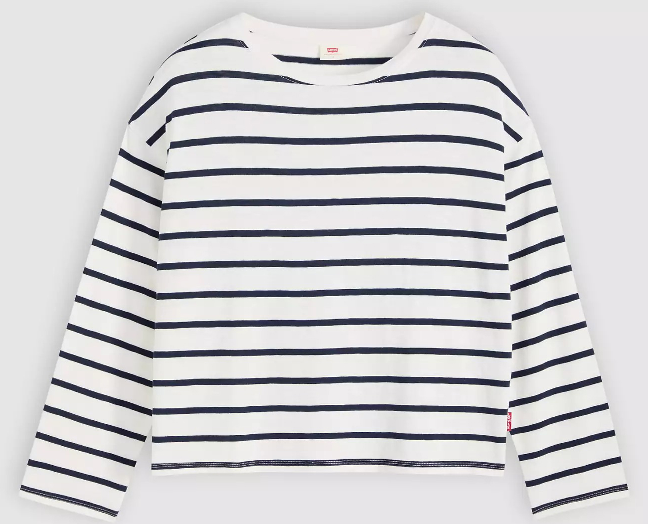 

Лонгслив Levi's Julie Slub, белый/черный