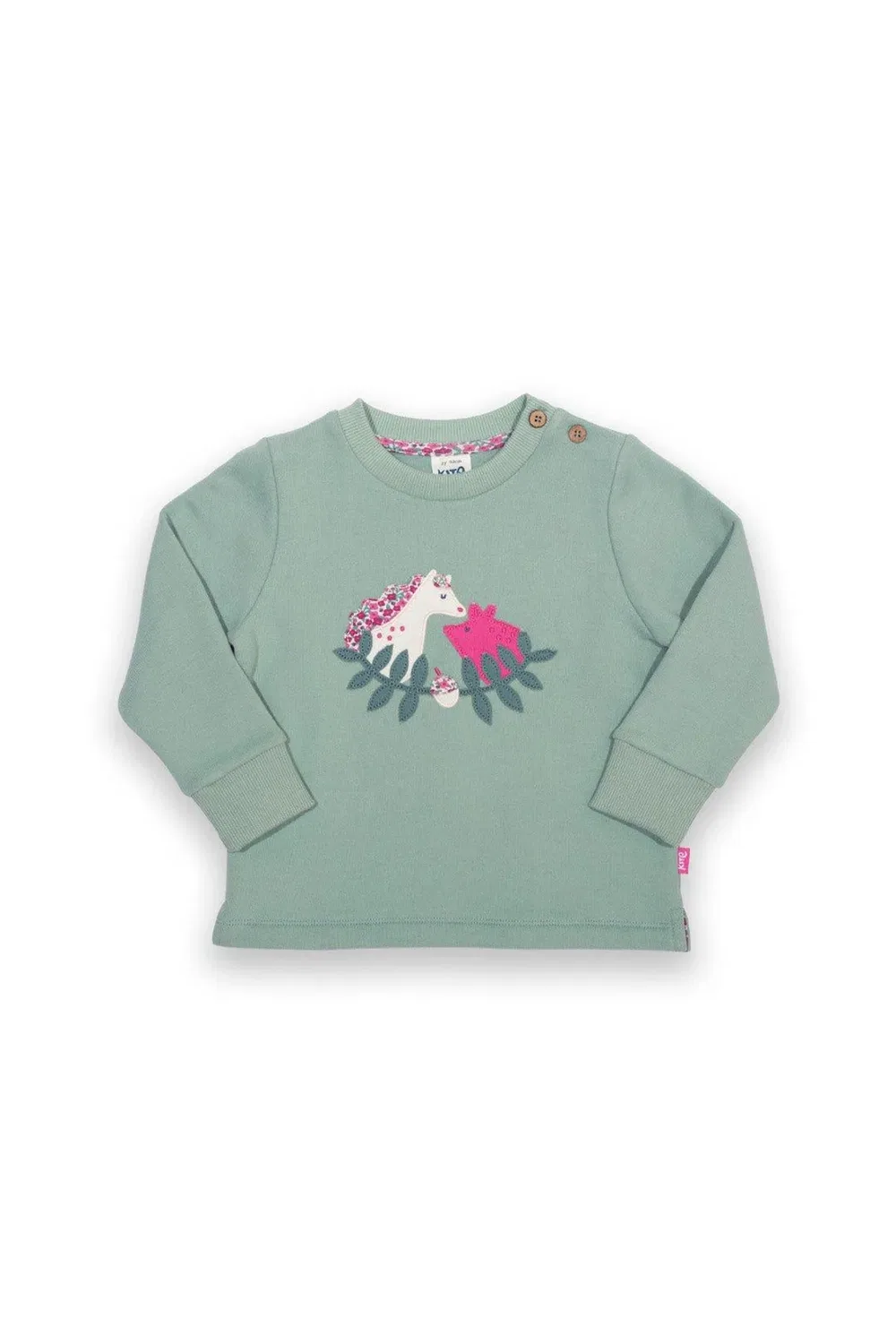 Свитшот с принтом Pig Pannage Kite, Green