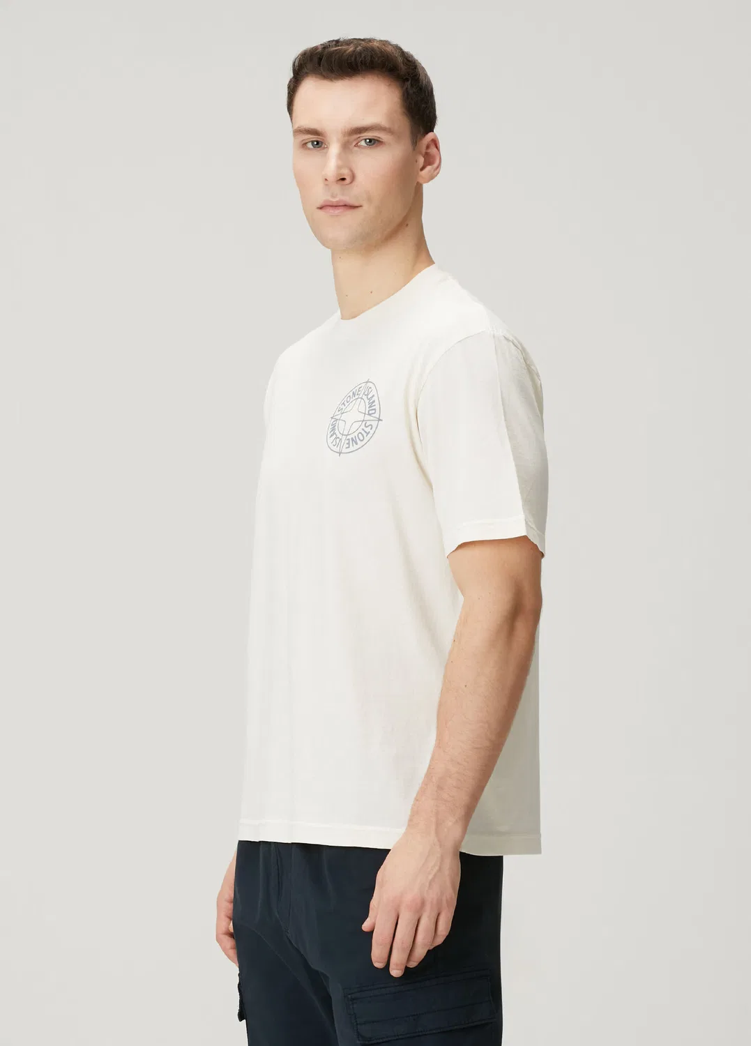 Футболка Stone Island, белый — фото 3