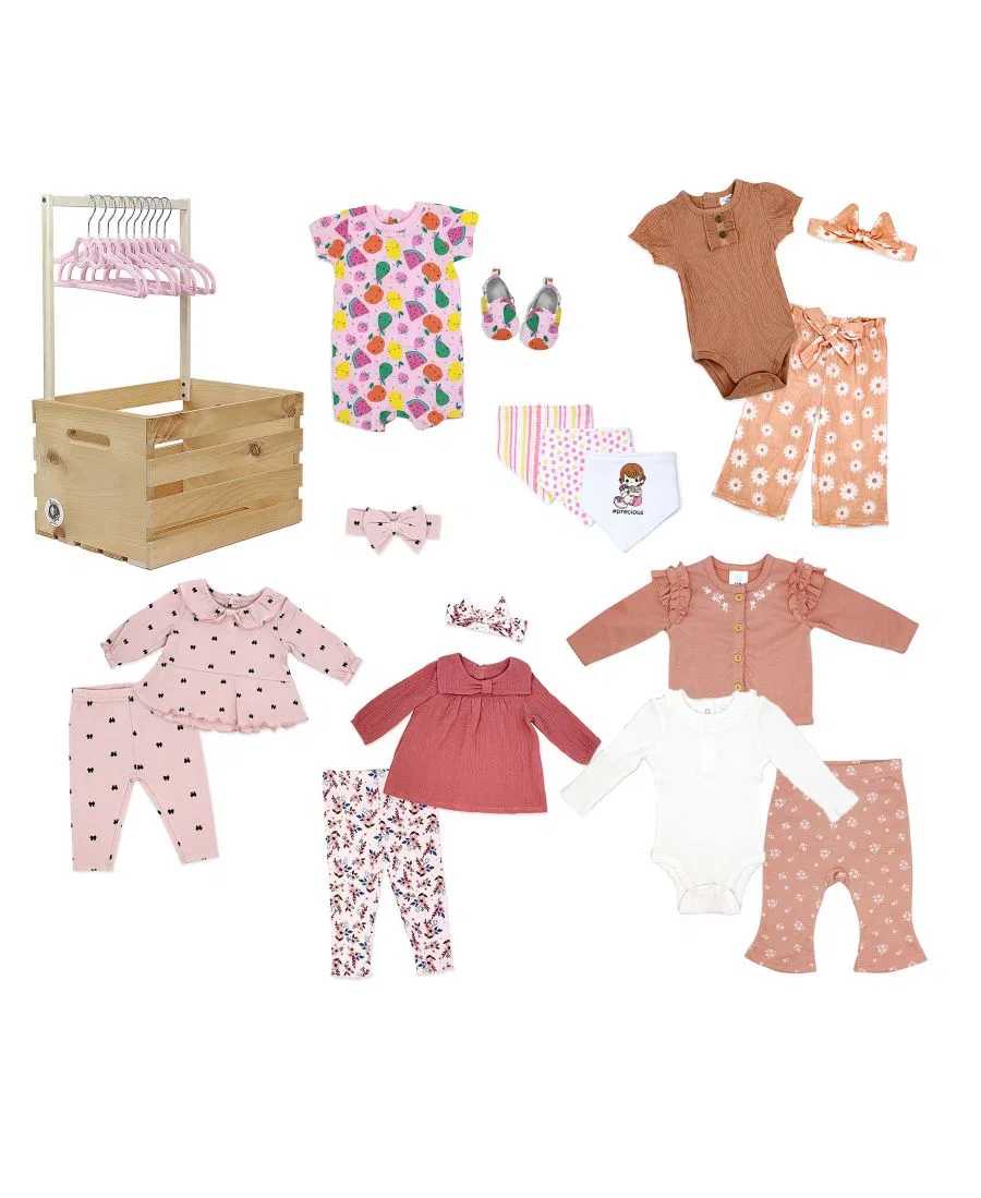Комплект из 29 предметов для новорожденной First Years Shades of Pink Three Storys, Shades of Pink