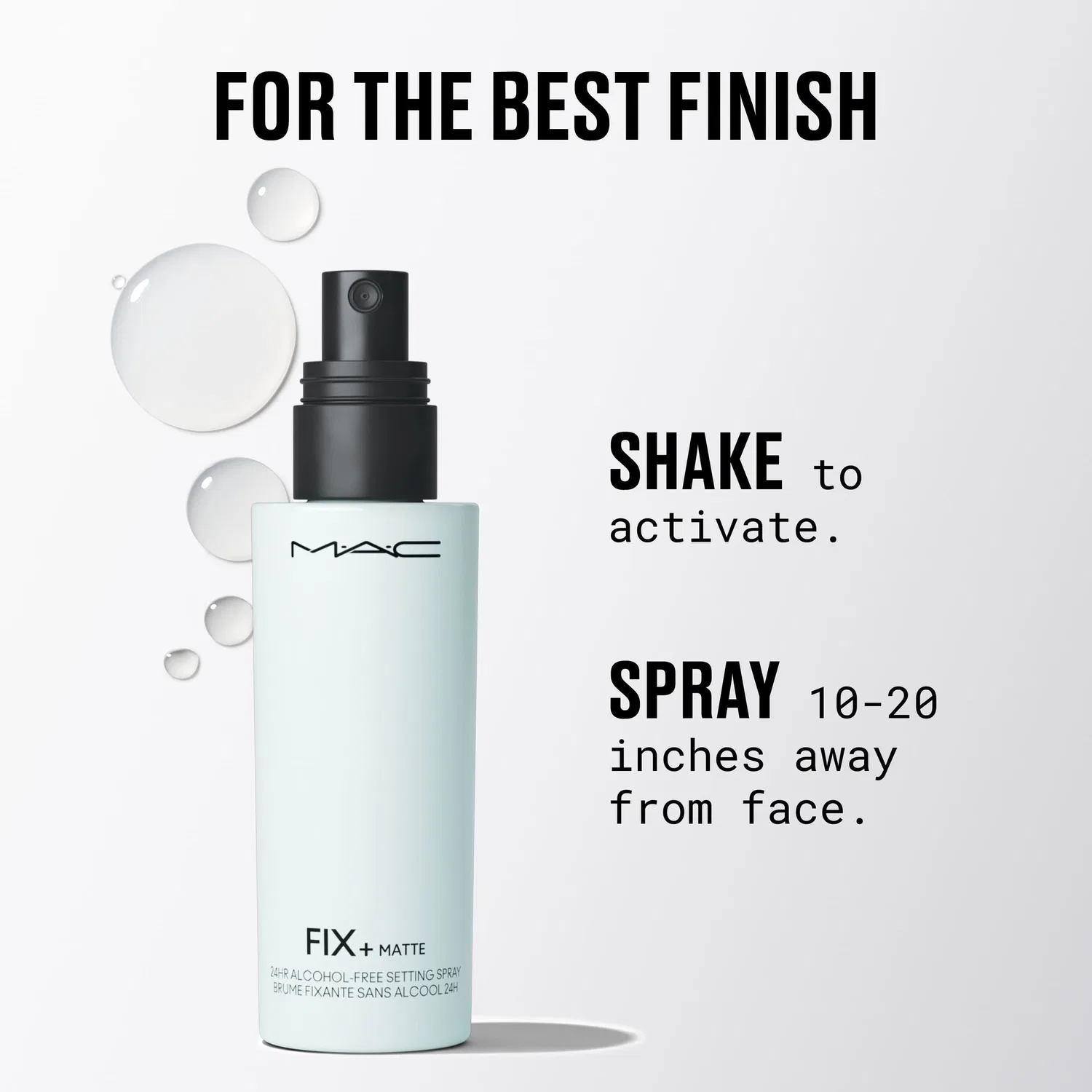 Спрей для фиксации макияжа матовый MAC Fix+ Matte 24HR Alcohol-Free Setting Spray, MAC, 30 мл — фото 3