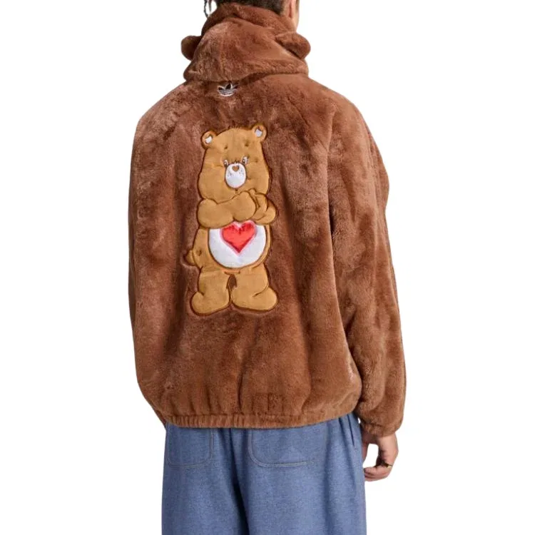 Мужская куртка Care Bear Fur Jacket Asia Sizing 'Preloved Brown' adidas, Preloved Brown — фото 4