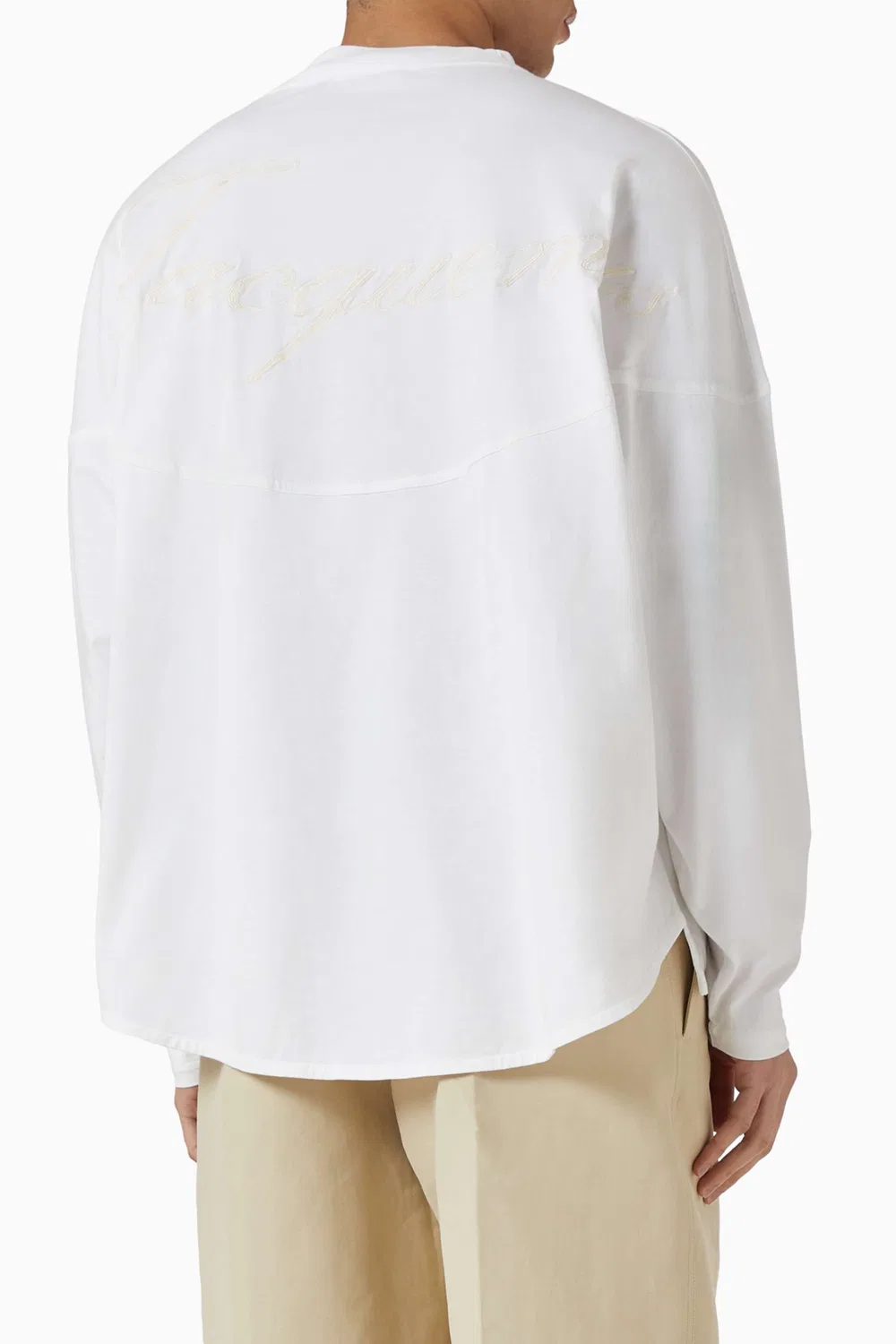 Лонгслив хлопковый Le T-shirt Atelier ML Jacquemus — фото 4
