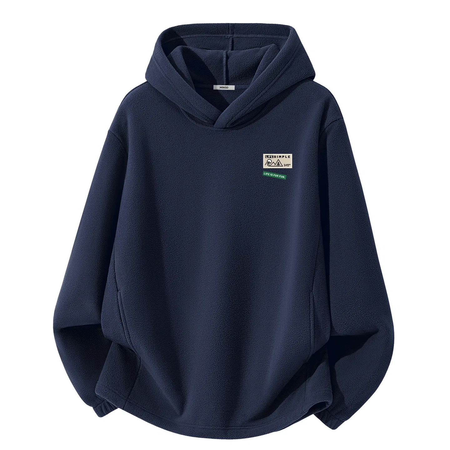 Детский свитшот с капюшоном MINISO, Navy Blue