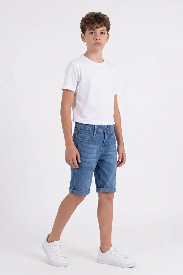 Детские шорты для мальчиков джинсовые Pina Kids, Light Blue