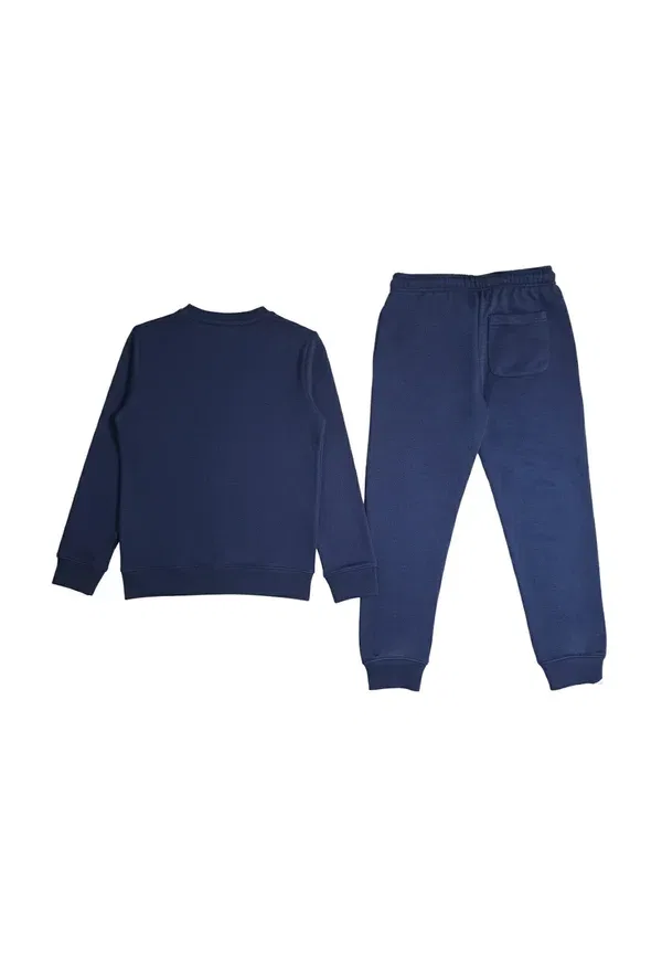 Спортивный костюм из хлопка Completo set New Balance, синий — фото 2