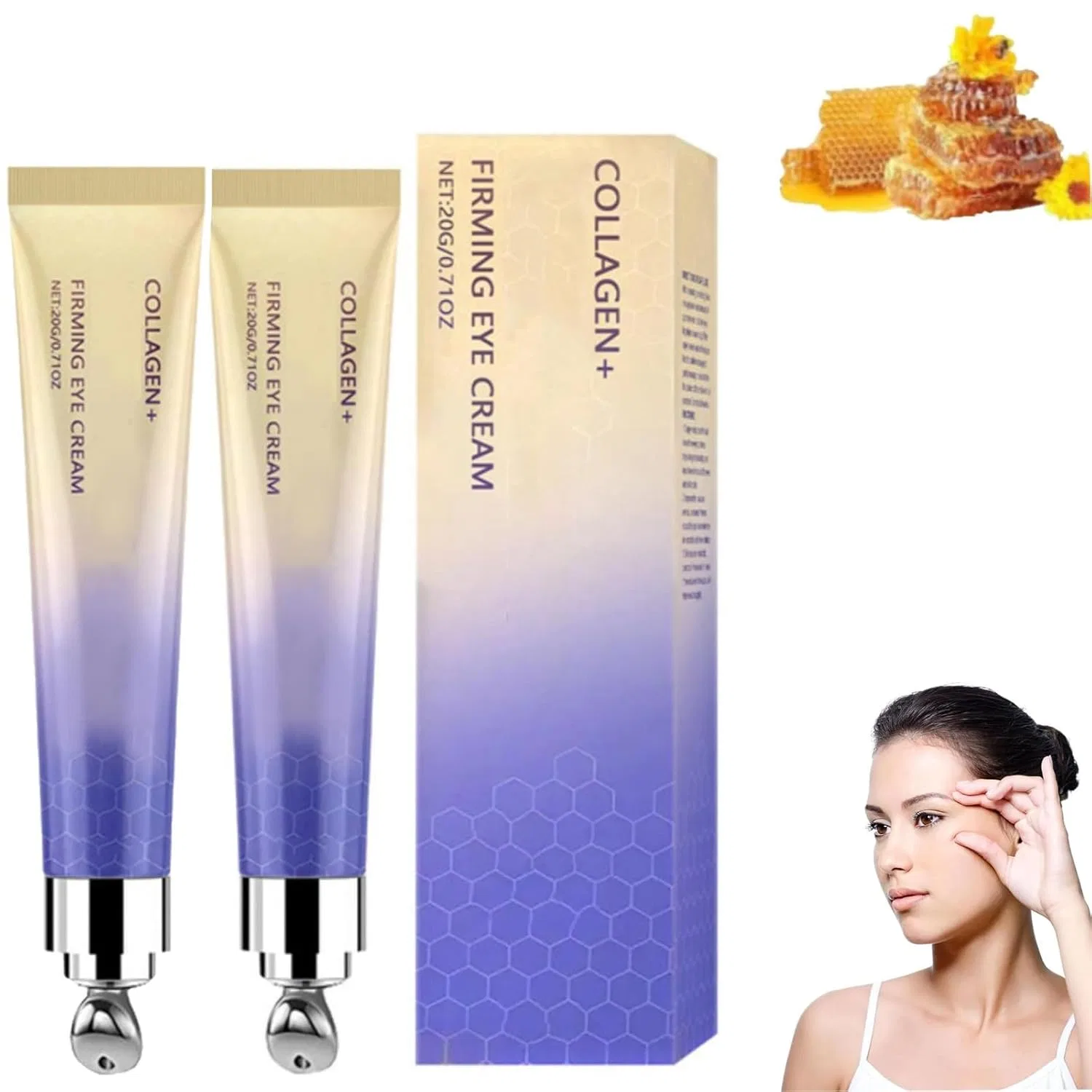 Крем для глаз роллер, Collagen + Bee Venom, 3 шт, 40 г Generisch
