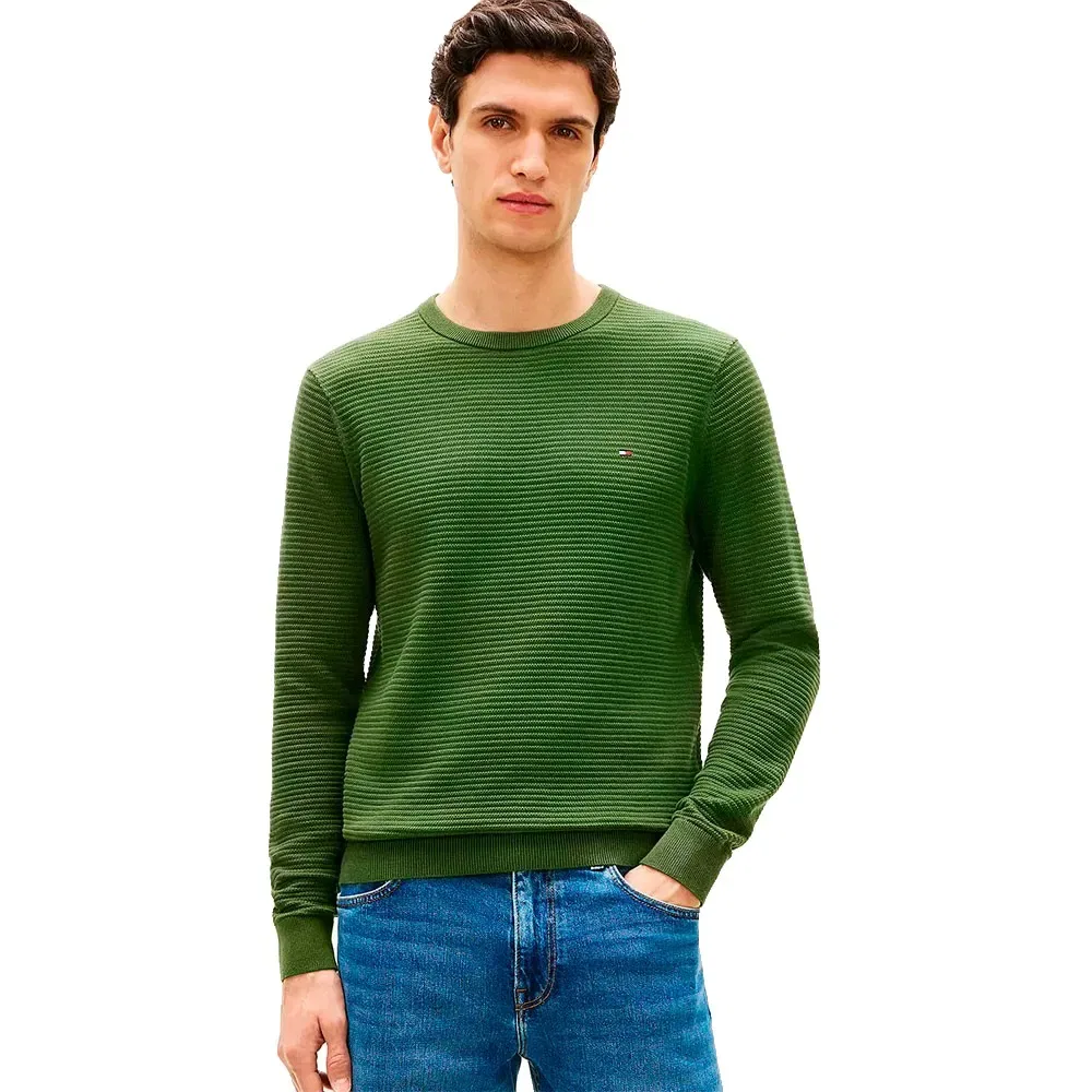 Свитер Seasonal Structure Tommy Hilfiger, зеленый