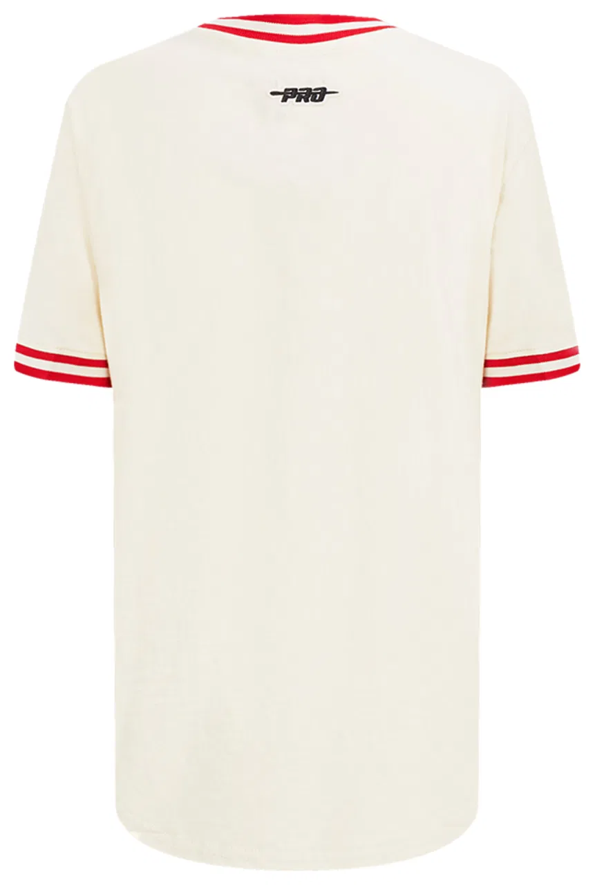 Футболка для мальчиков Retro Classic Ss Striped Rib Tee Pro Standard, цвет Eggshell/Red — фото 2