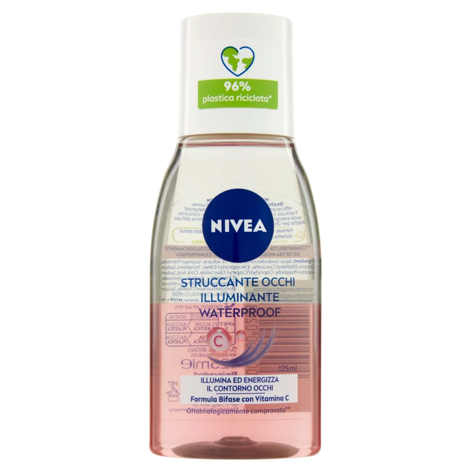 Двухфазное средство для снятия макияжа с глаз NIVEA, с витамином C, 125 мл