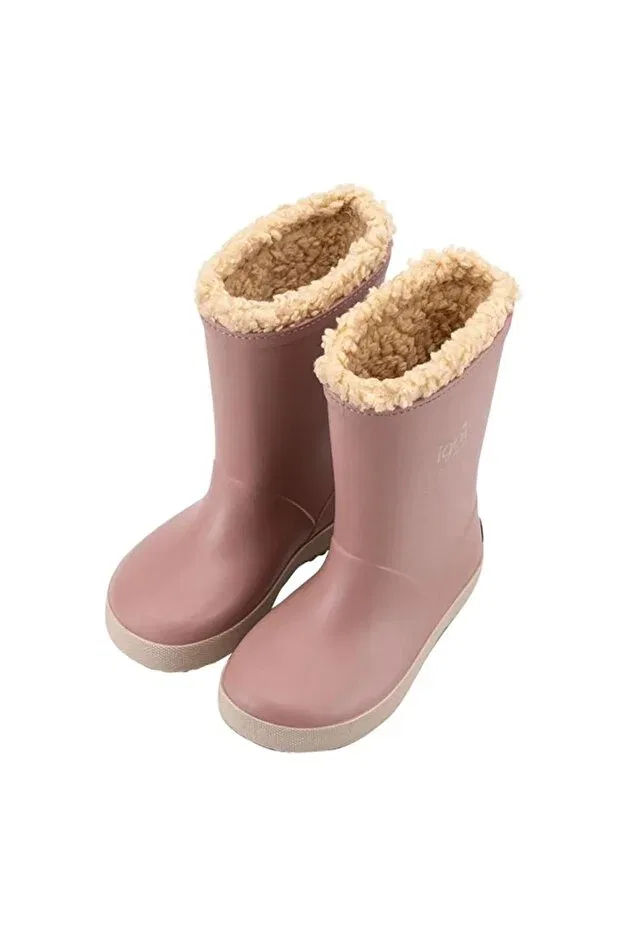 Детские сапоги для девочек с мехом Splash dk furry rosa pink Igor, Fur-Pink-Cream — фото 3