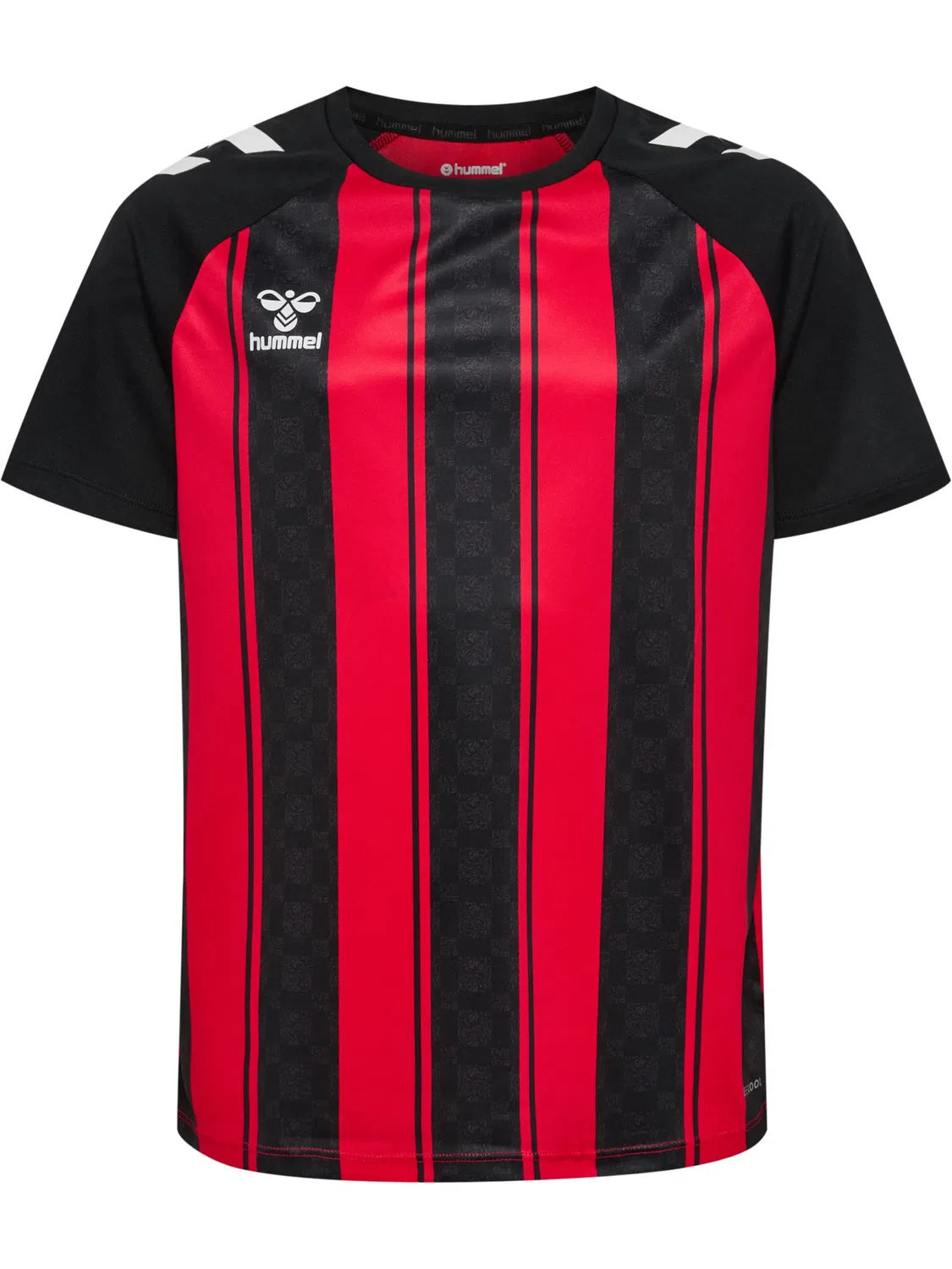 Футболка с реглан-рукавами Hummel, true red/black
