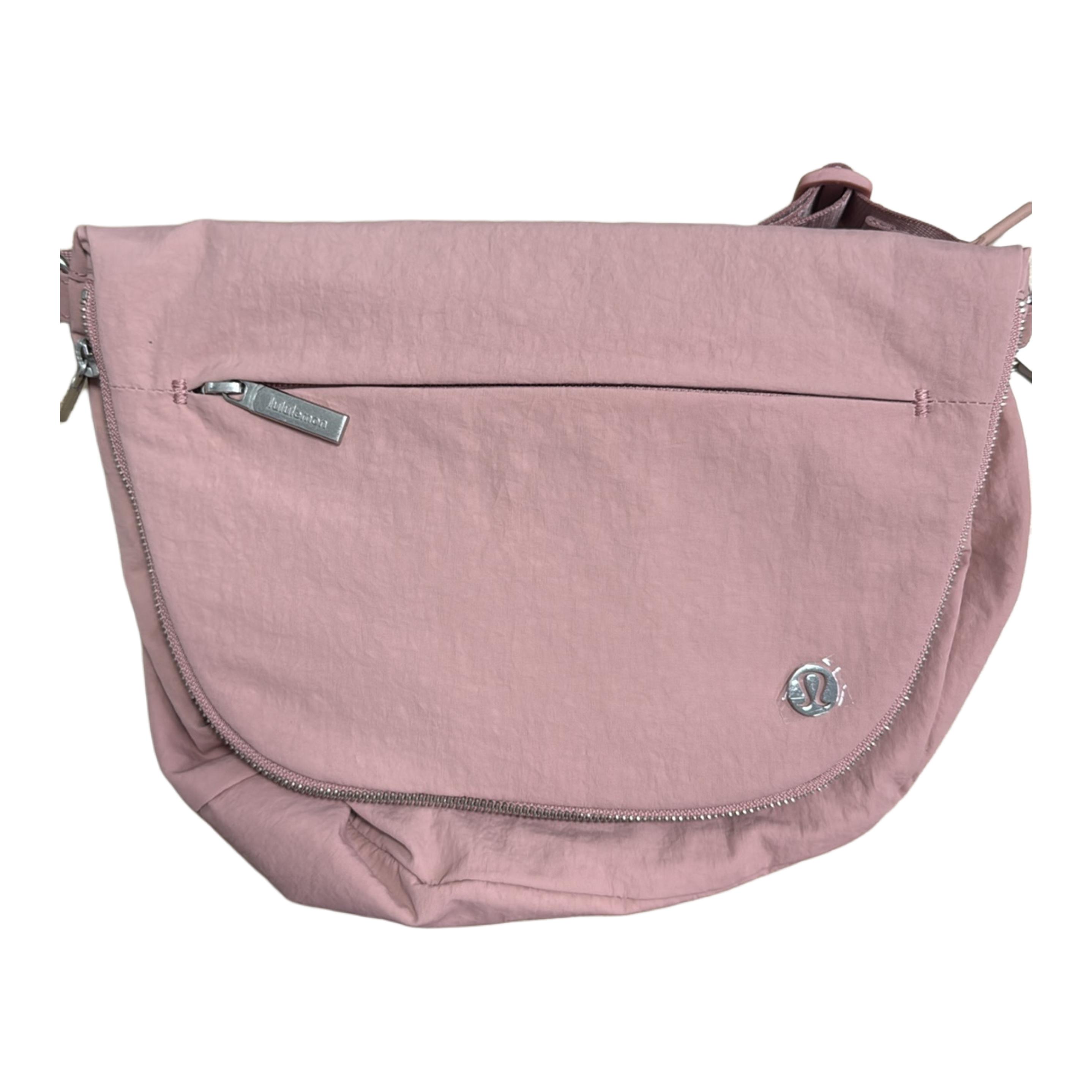 

Lululemon Нейлоновая сумка через плечо унисекс розовая, Pink