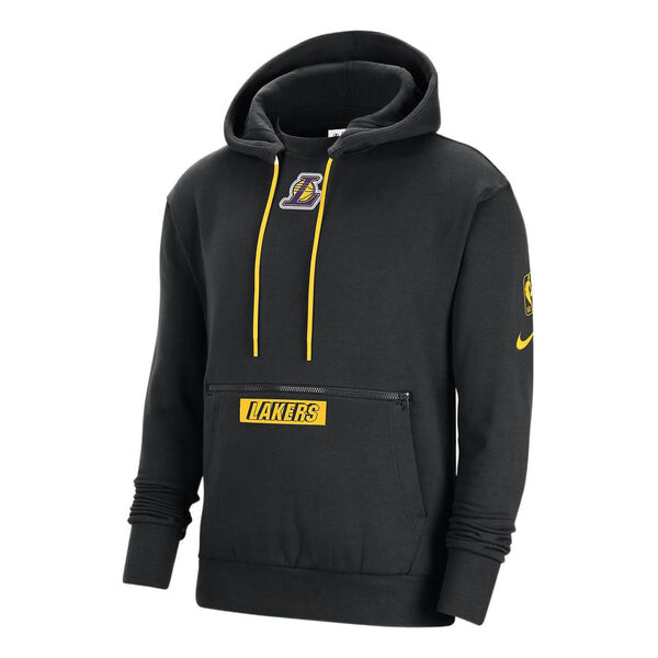 

Толстовка Nike NBA Logo Front Pocket Hoodie 'Lakers Black', черный