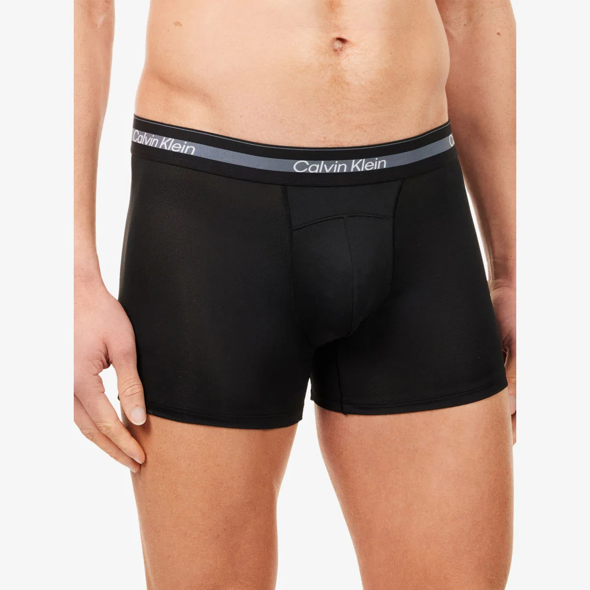 Комплект из трех спортивных сетчатых плавок Icon Calvin Klein, черный — фото 3