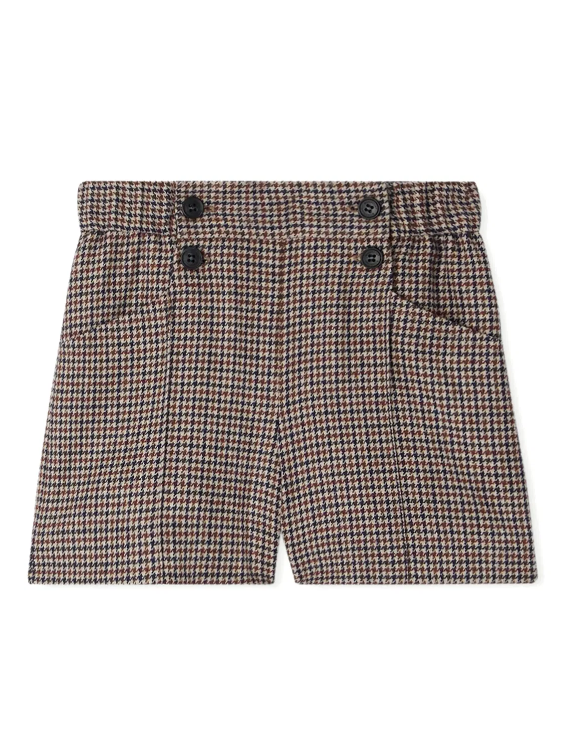 Шорты в клетку Houndstooth Bonpoint, коричневый