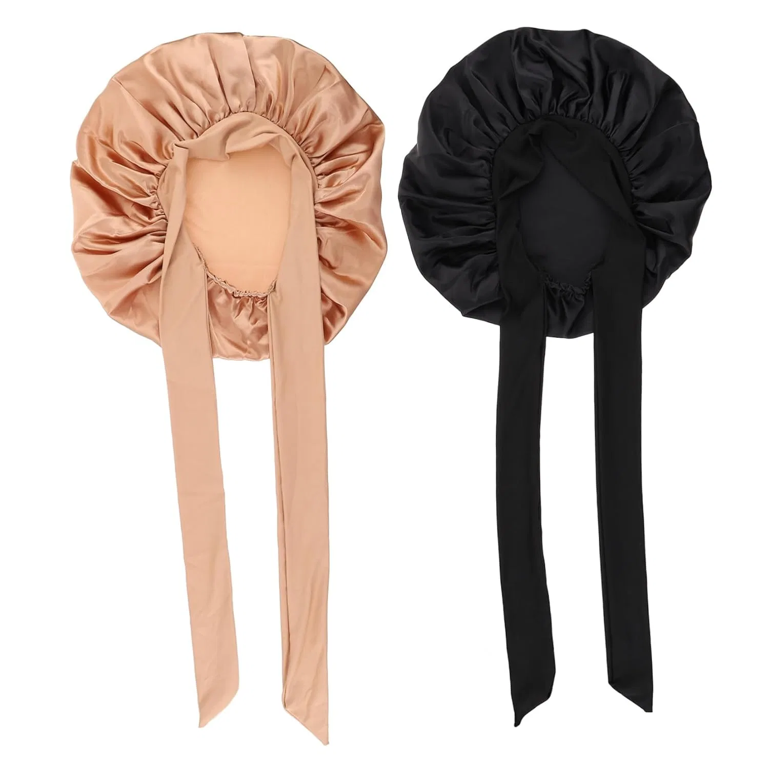 Шапочка для душа Satin эластичная, 2 шт, Schwarz Gold Kailiketiy