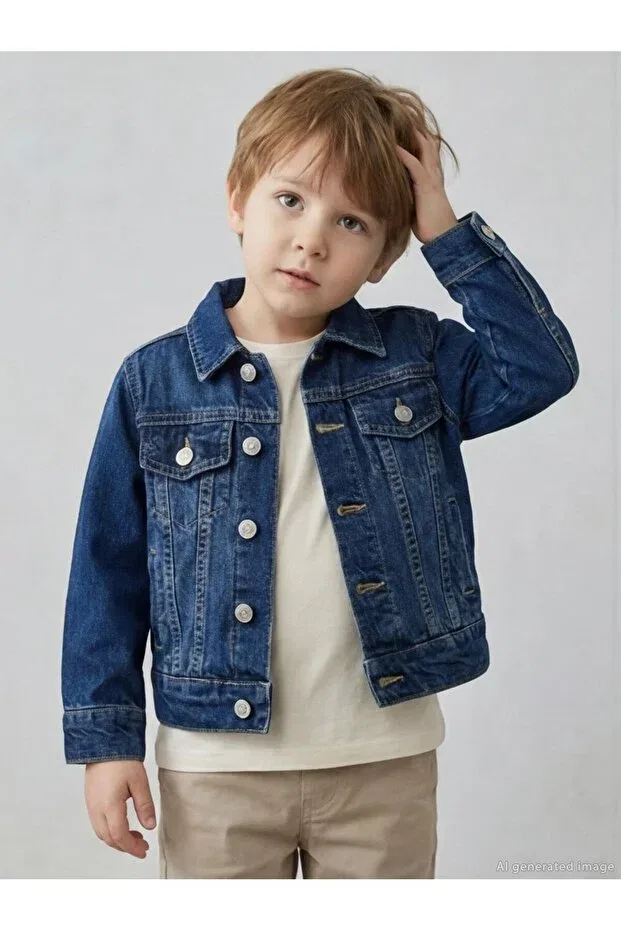 Базовая куртка с 4 карманами для детей 2-5 лет - синяя, 4-5 лет Civil Boys